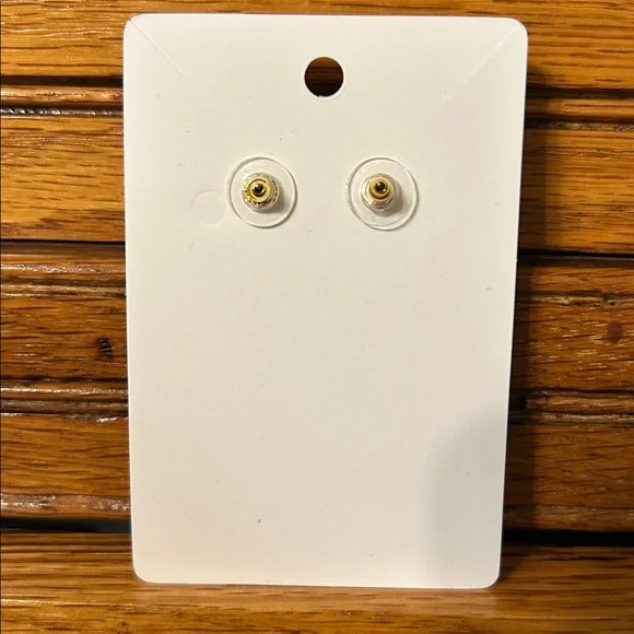 Gold-Tone Loop Ring Earrings Vintage - Picture 2 of 4